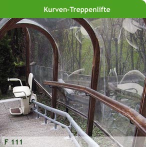 Kurven Aussen-Treppenlift Type Lifter F111